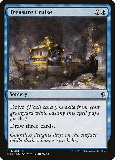 Treasure Cruise, Magic card C16 101 — Commander 2016 set