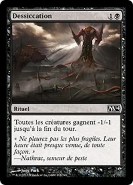 Dessiccation, carte Magic M14 116 — extension Magic 2014