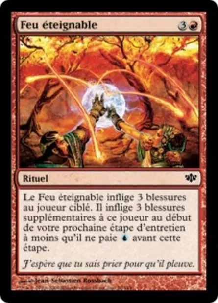 Feu éteignable, carte Magic CON 70 — extension Conflux