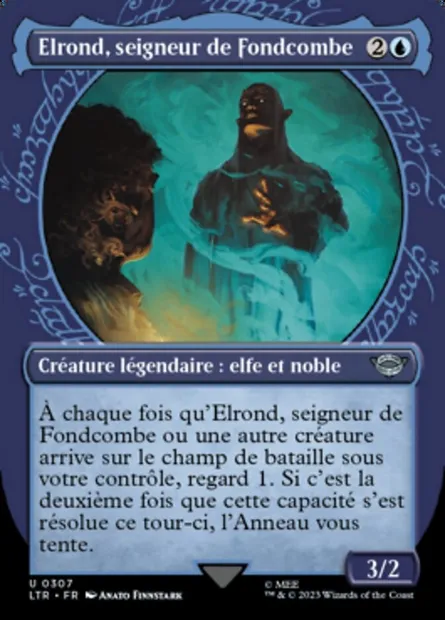 Elrond, seigneur de Fondcombe, carte Magic LTR 307 — extension Le Seigneur des Anneaux : chroniques de la Terre du Milieu