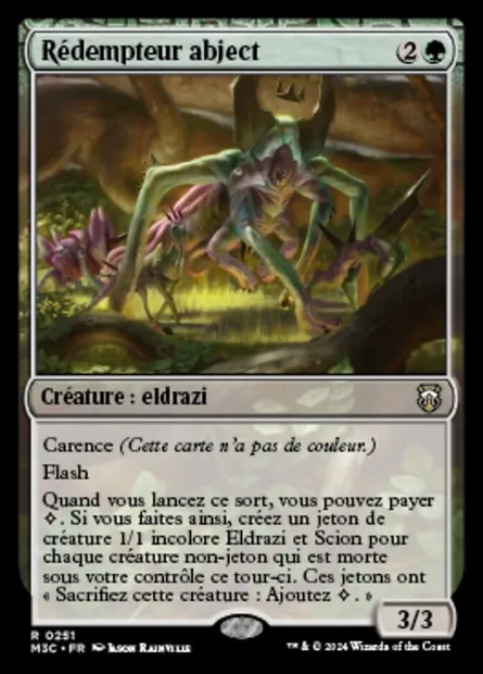 Rédempteur abject, carte Magic M3C 251 — extension Modern Horizons 3 Commander