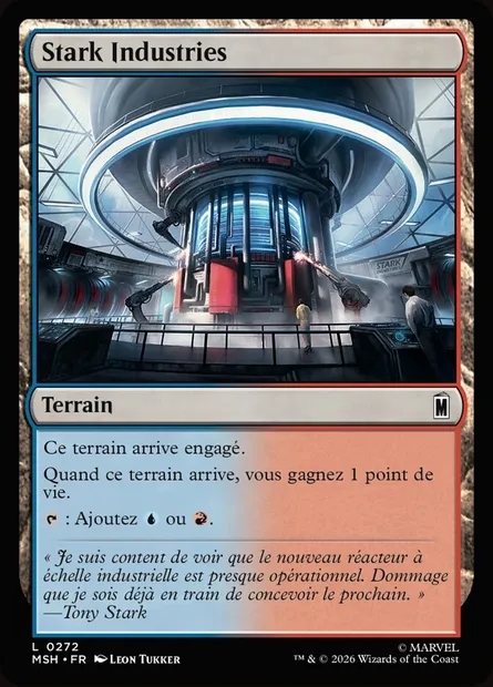 Stark Industries, carte Magic MSH 272 — extension Marvel Super Heroes