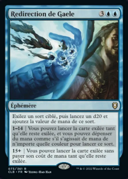 Redirection de Gaele, carte Magic CLB 73 — extension Commander Légendes : la bataille de la Porte de Baldur