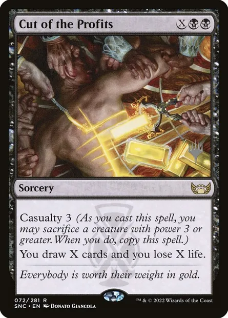 Cut of the Profits, Magic card PSNC 72p — Streets of New Capenna Promos set