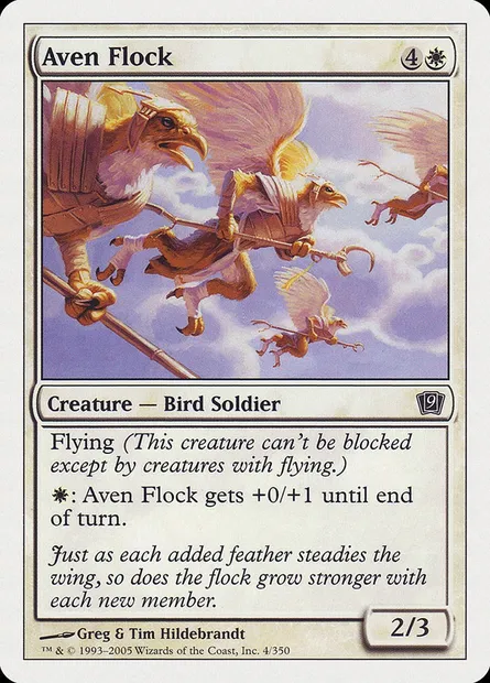 Aven Flock, Magic card 9ED 4 — Ninth Edition set