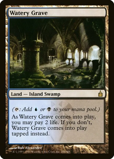 Tombe aquatique, carte Magic RAV 286 — extension Ravnica: La Cité des Guildes