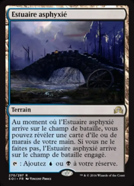 Estuaire asphyxié, carte Magic SOI 270 — extension Ténèbres sur Innistrad