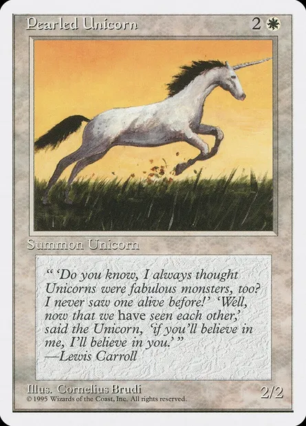 Pearled Unicorn, Magic card 4ED 39 — Fourth Edition set