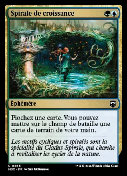 Spirale de croissance, carte Magic M3C 265 — extension Modern Horizons 3 Commander