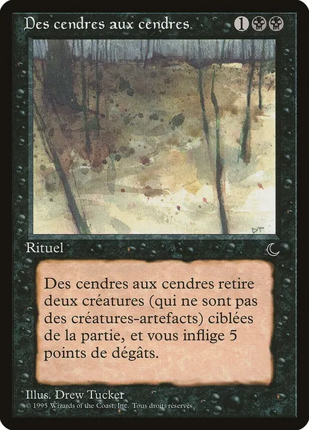 Ashes to Ashes, Magic card REN 47 — Renaissance set