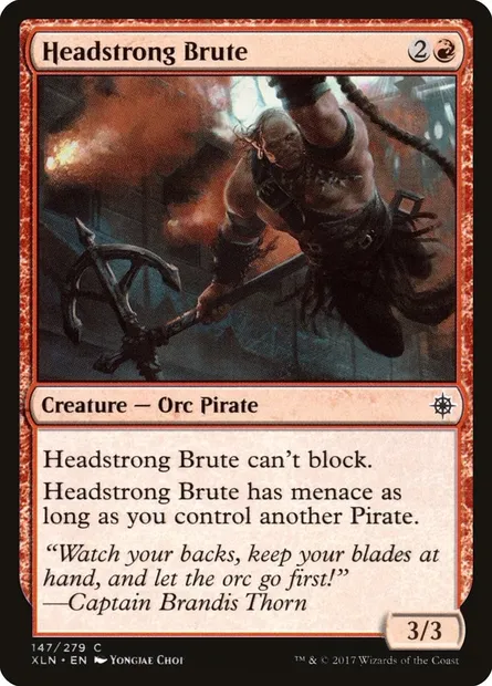 Headstrong Brute, Magic card XLN 147 — Ixalan set