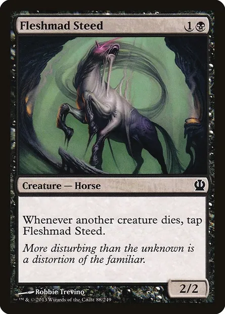 Fleshmad Steed, Magic card THS 88 — Theros set