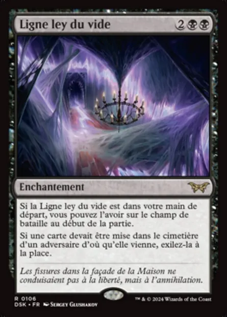 Ligne ley du vide, carte Magic DSK 106 — extension Duskmourn: House of Horror