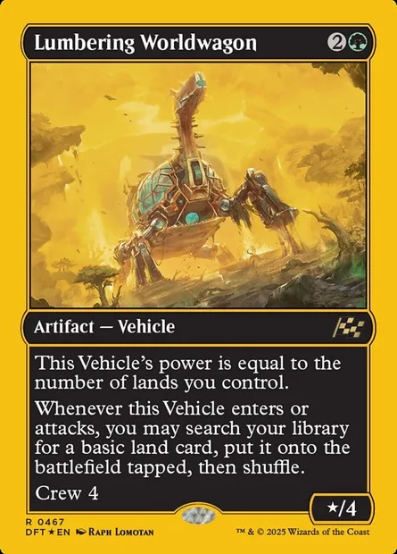 Lumbering Worldwagon, Magic card DFT 467 — Aetherdrift set