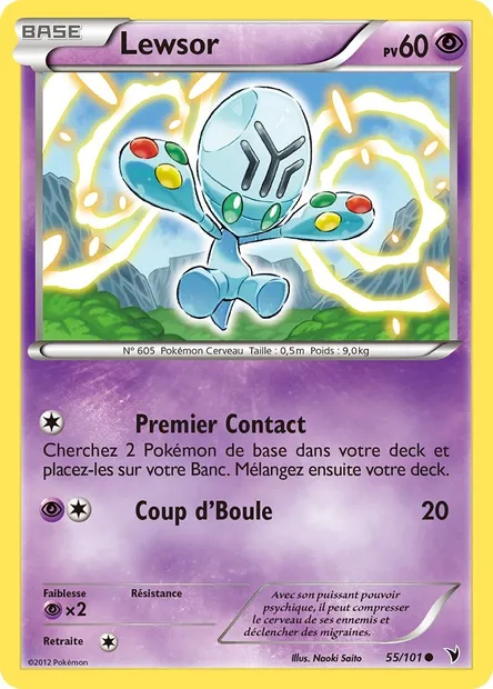 Lewsor, carte Pokémon NVI 55 — extension Nobles Victoires