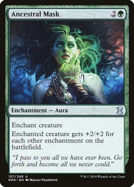 Masque ancestral, carte Magic EMA 157 — extension Eternal Masters