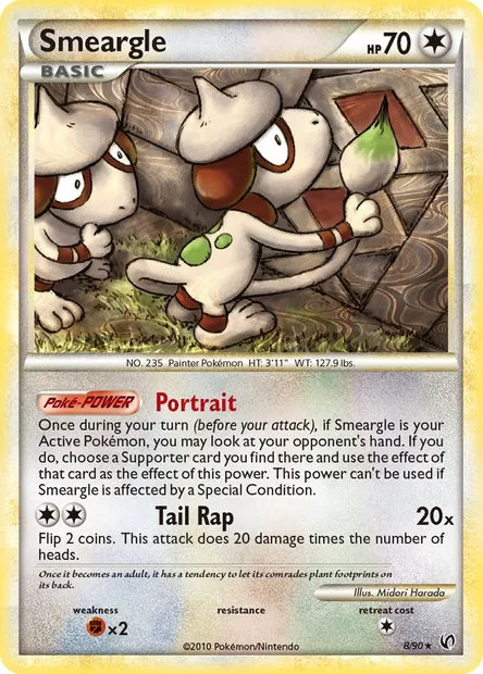 Smeargle, Pokémon card UD 8 — Undaunted set