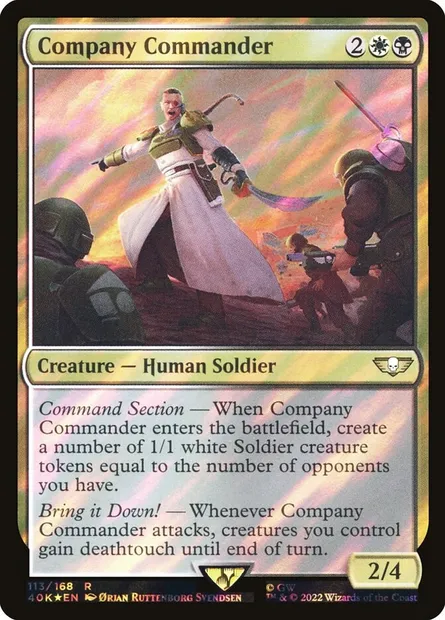 Company Commander, Magic card 40K 113★ — Warhammer 40,000 Commander set