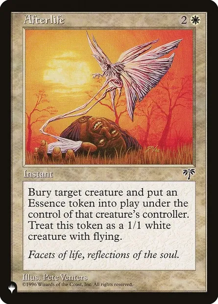 Afterlife, Magic card PLST MIR-1 — The List set