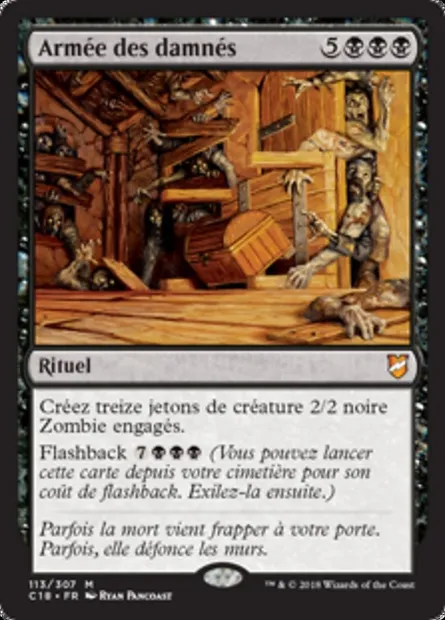 Armée des damnés, carte Magic C18 113 — extension Commander 2018