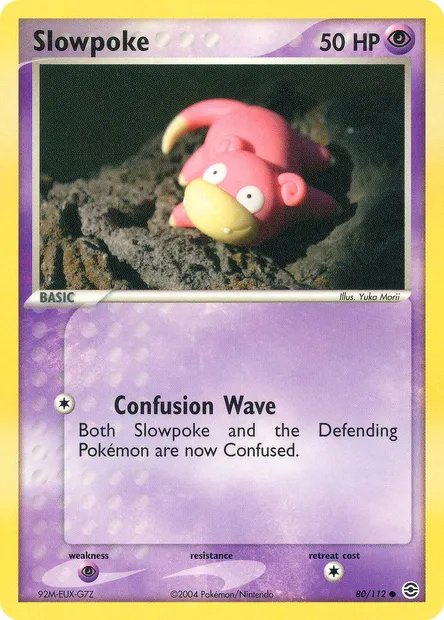 Slowpoke, Pokémon card RG 80 — FireRed & LeafGreen set
