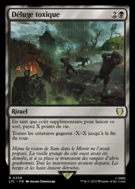 Déluge toxique, carte Magic LTC 209 — extension Tales of Middle-earth Commander