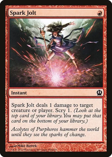 Spark Jolt, Magic card THS 140 — Theros set
