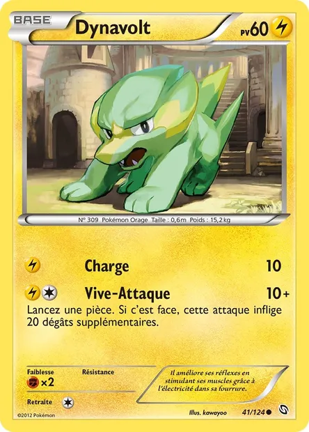 Dynavolt, carte Pokémon DRX 41 — extension Dragons Éxaltés