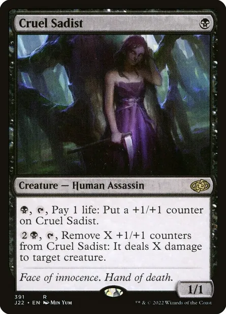 Cruel Sadist, Magic card J22 391 — Jumpstart 2022 set
