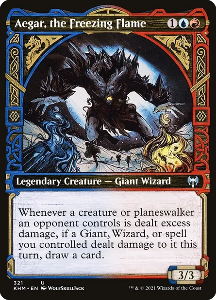 Aegar, the Freezing Flame, Magic card KHM 321 — Kaldheim set