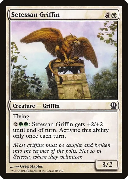 Setessan Griffin, Magic card THS 30 — Theros set