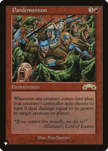 Pandemonium, Magic card PLST EXO-93 — The List set