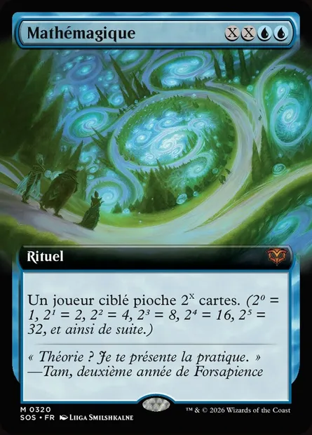 Mathémagique, carte Magic SOS 320 — extension Secrets of Strixhaven