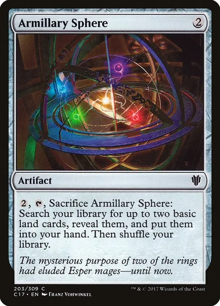 Armillary Sphere, Magic card C17 203 — Commander 2017 set