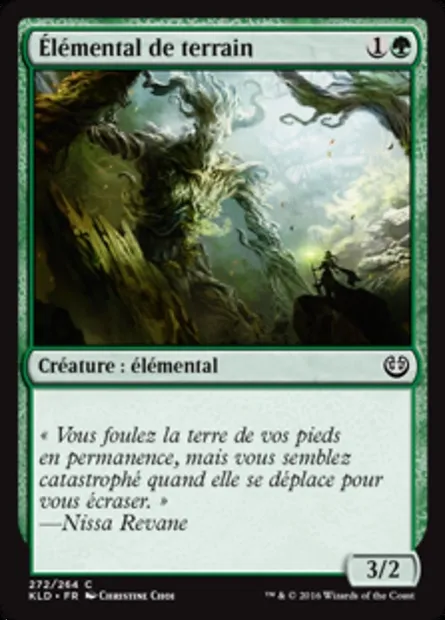 Élémental de terrain, carte Magic KLD 272 — extension Kaladesh