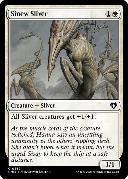 Sinew Sliver, Magic card CMM 837 — Commander Masters set