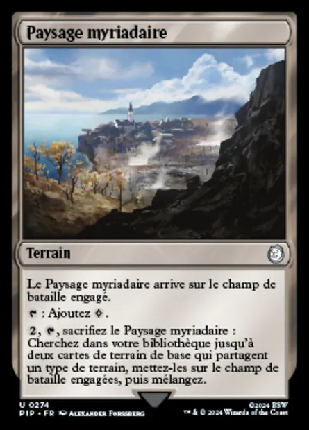 Paysage myriadaire, carte Magic PIP 274 — extension Fallout