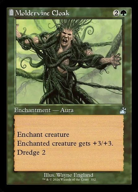 Moldervine Cloak, Magic card RVR 352 — Ravnica Remastered set