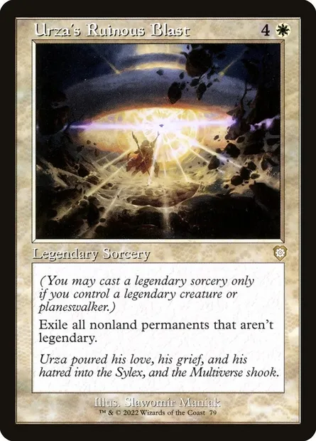 Urza's Ruinous Blast, Magic card BRC 79 — The Brothers' War Commander set