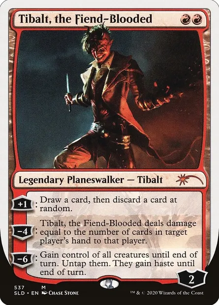 Tibalt, the Fiend-Blooded, Magic card SLD 537 — Secret Lair Drop set