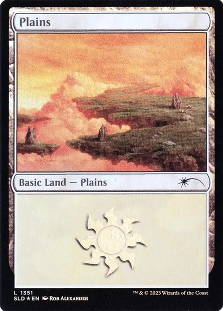 Plaine, carte Magic SLD 1351 — extension Secret Lair Drop
