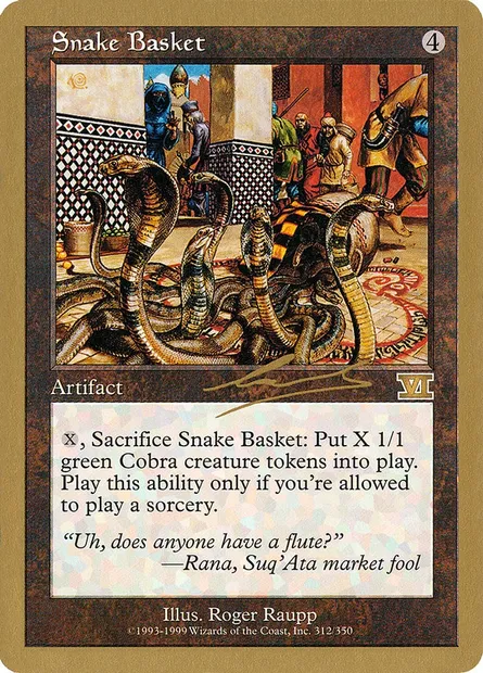 Snake Basket, Magic card WC00 nl312 — World Championship Decks 2000 set