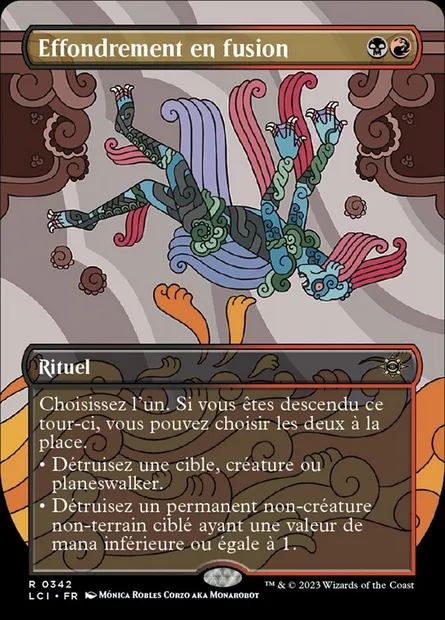 Effondrement en fusion, carte Magic LCI 342 — extension The Lost Caverns of Ixalan