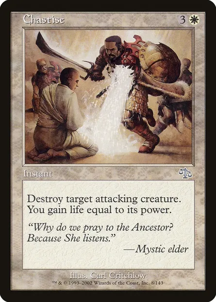 Chastise, Magic card JUD 8 — Judgment set