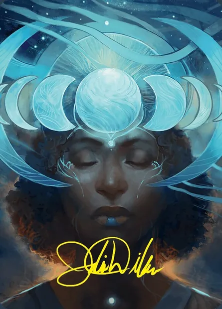 Lunar Insight // Lunar Insight, carte Magic AFDN 31 — extension Foundations Art Series