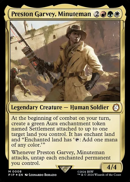Preston Garvey, Minuteman, Magic card PIP 8 — Fallout set