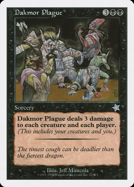 Dakmor Plague, Magic card S99 72 — Starter 1999 set