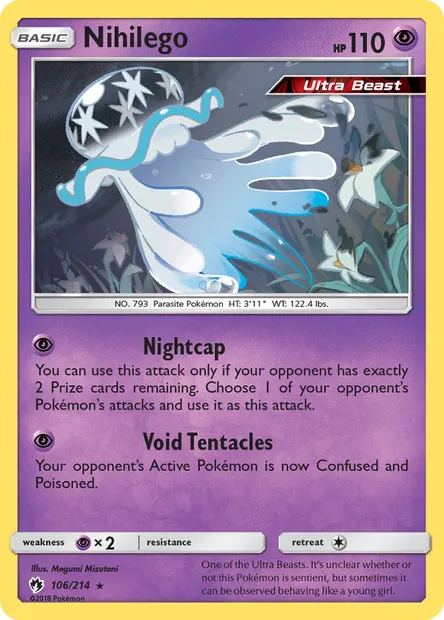 Nihilego, Pokémon card LOT 106 — Lost Thunder set