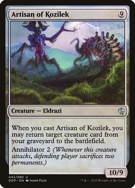 Artisan de Kozilek, carte Magic DDP 42 — extension Duel Decks: Zendikar vs. Eldrazi