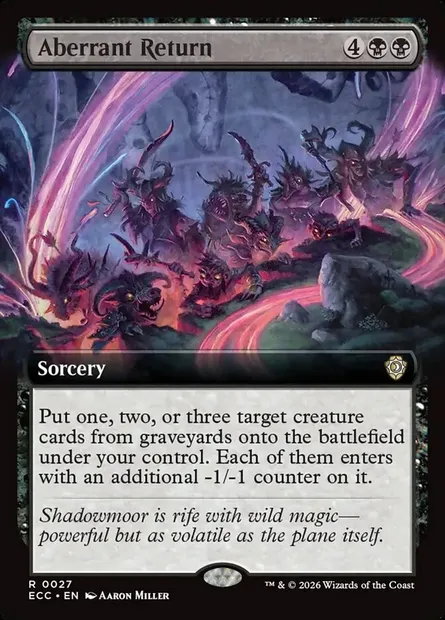 Aberrant Return, Magic card ECC 27 — Lorwyn Eclipsed Commander set